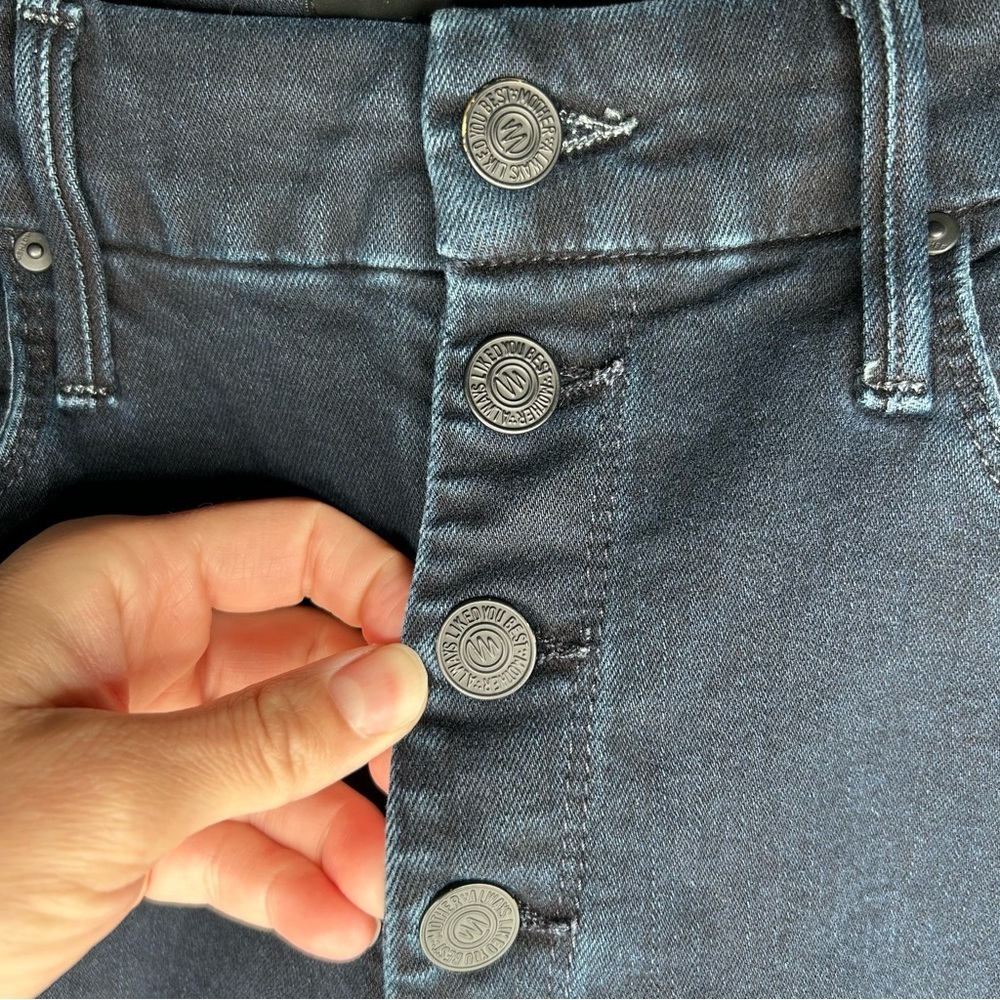 Mother The Pixie Ankle Fray jeans Holding Hands Tightly 30 - Picture 5 of 16